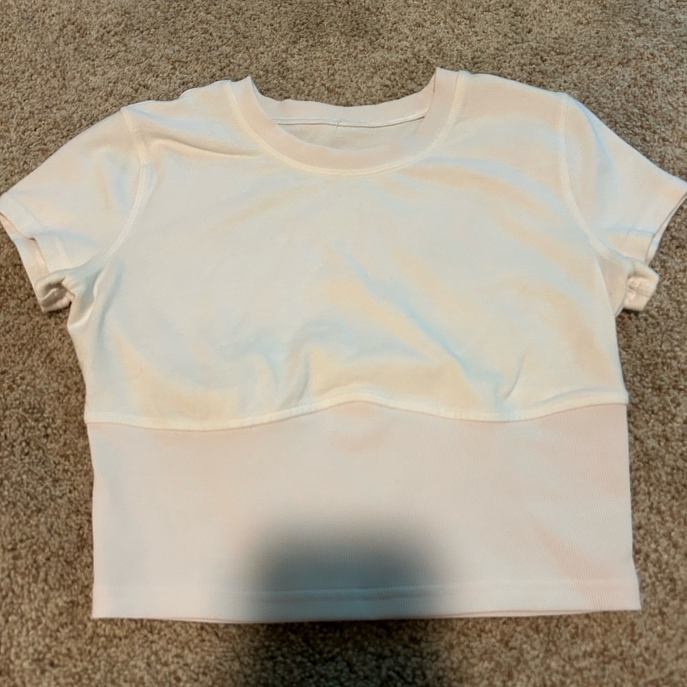 Lulu Lemon White Athletic crop